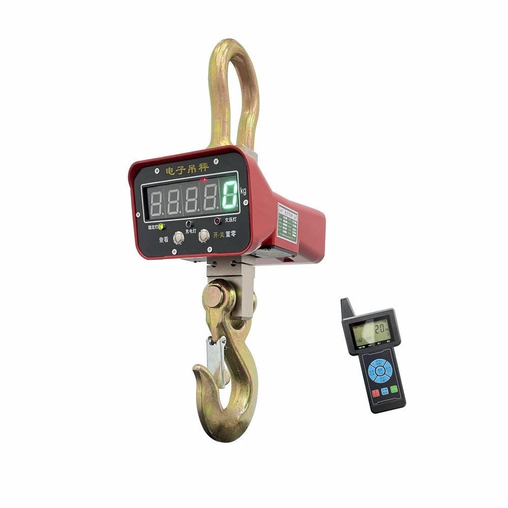 

Portable Heavy Duty LED LCD 50T Electric Digital Crane Hanging Scale Wireless Crane Scale with Screen