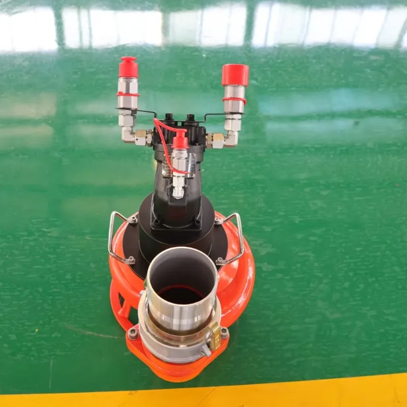 High efficiency hydraulic submersible mud pump for flood control and drainage