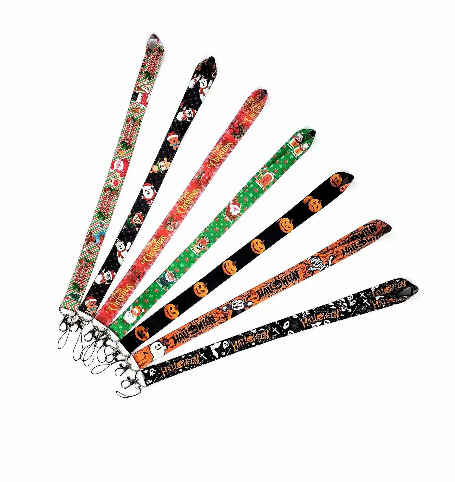 

10pcs Christmas and Halloween Happy Personalized Versatile Phone Rope Long Chest Card Camera Rope Neck Hanging Rope