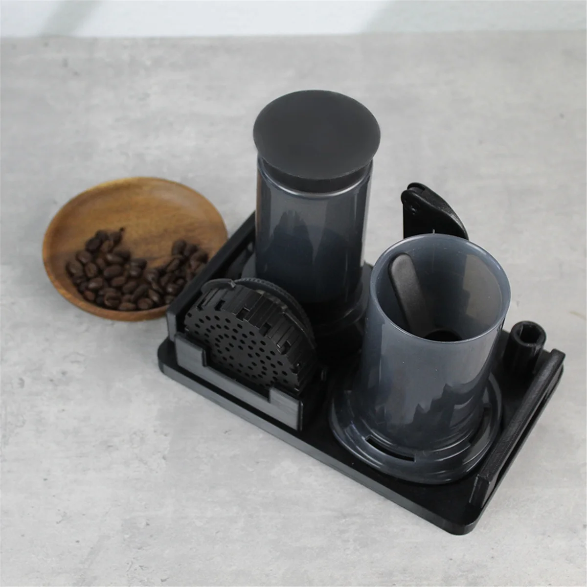AA91 Coffee Utensil Storage Rack for AeroPress Coffee Maker Coffee Storage Caddy Coffee Filter Holder