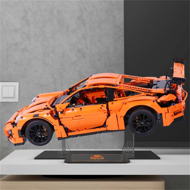 Display Stand for Lego 911 GT3 RS 42056, 5MM Acrylic Stand for Lego 42056 (No Model Set Included)