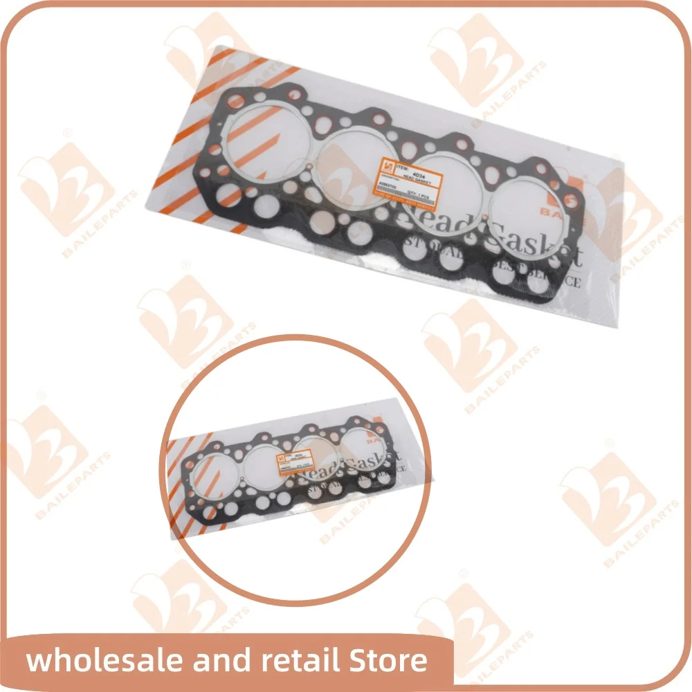 

4D34 For Mitsubishi Cylinder Head Gasket Diesel Engine Forklift Overhaul Rebuild Kit Spare Parts
