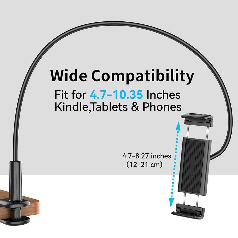 RF Remote Control Page Turner With Long Arm Desk Stand for Kindle Accessories Taking Photo Camera Video Recording Remote Trigger