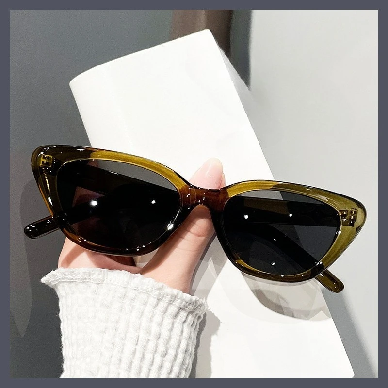 Gafas de Sol de Moda con Diseño de Ojo de Gato para Mujer, Gafas de Sol Vintage de Marca de Diseñador, Gafas de Sol de Lujo con Protección UV400, Gafas de Sol