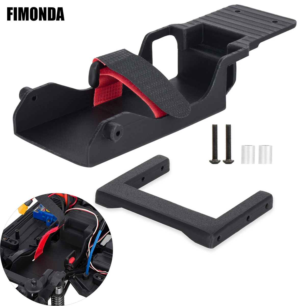 RC Crawler Battery Case Low Center Gravity for TRX4 TRX6, Replaces Original Part #8226 #8327, 1/10 Scale Car Upgrade