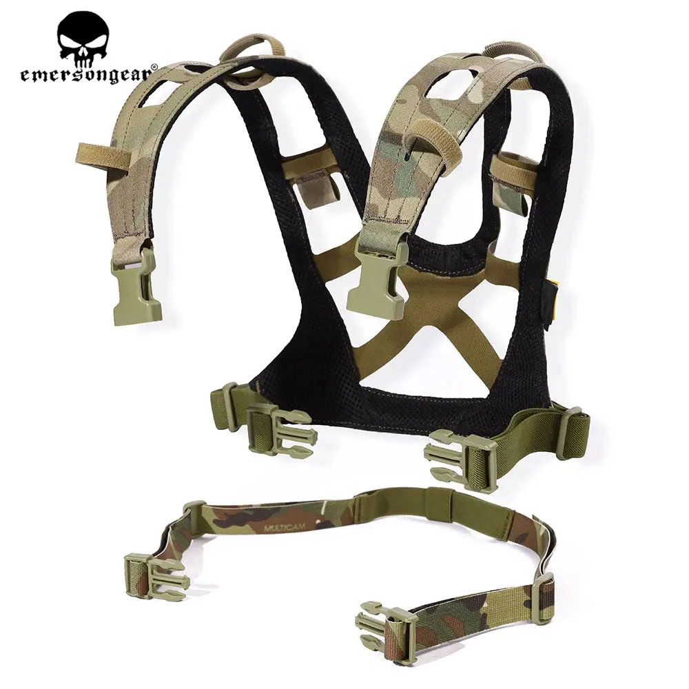 Emersongear Tactical Molle Airlite Chest Strap Combat Flexible Harness For CP Style MK4 D3CRM Outdoor Civilian  Airsoft Hunting