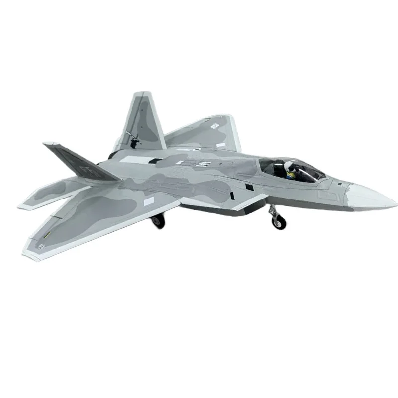 New 64mm F22 Conduit Remote Control Model Airplane With Retractable Landing Gear And Flaps Fixed Wing Raptor Fighter Toy