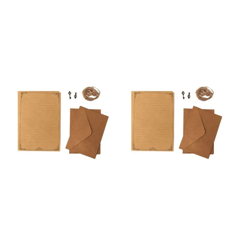 

24 Pcs Vintage Kraft Paper Writing Paper European Style Paper For Letter Writing Letter Paper Stationery, Number 3