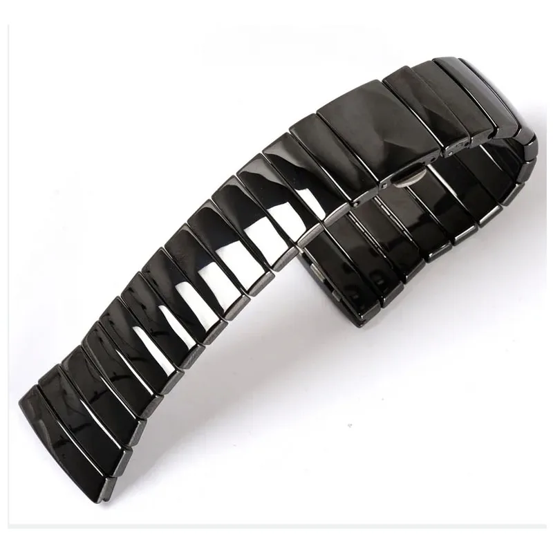 Ceramic Watch Strap For Rado Sintra Series Watchband Black Ceramic Bracelet Women and Men watchchain 17mm 26mm 29mm