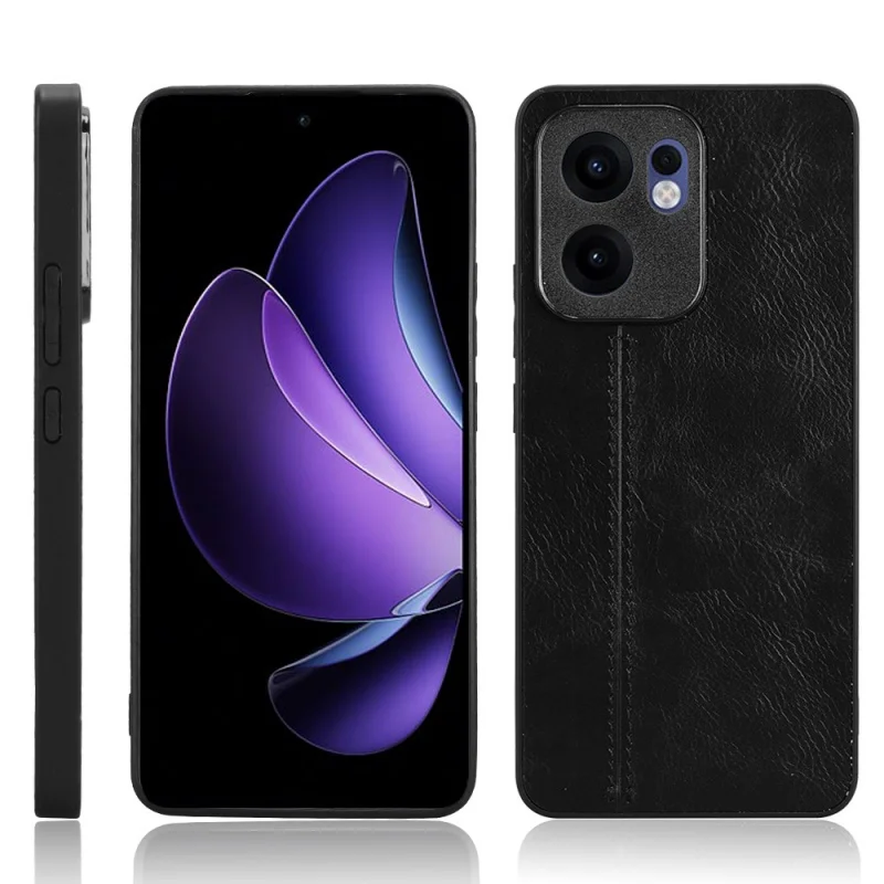 Per OPPO Reno13 FS 4G/5G CPH2699 Custodia in pelle di vitello con bordo morbido Custodia rigida in pelle PU per OPPO Reno 13F 4G/5G Custodia