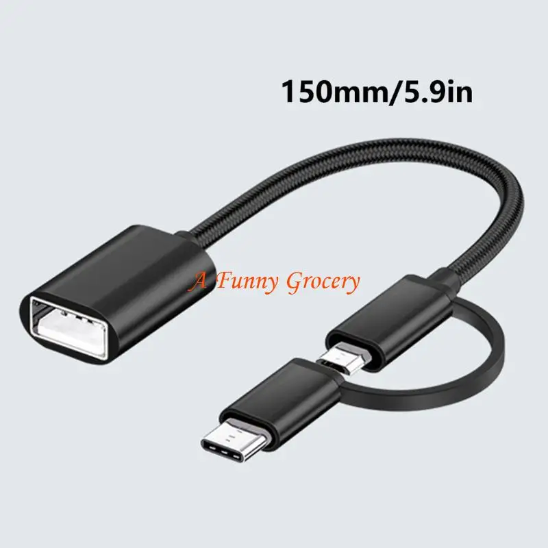 652E Efficient Data Transfer OTG Cable Long Service OTG Adapter for Phones Tablets