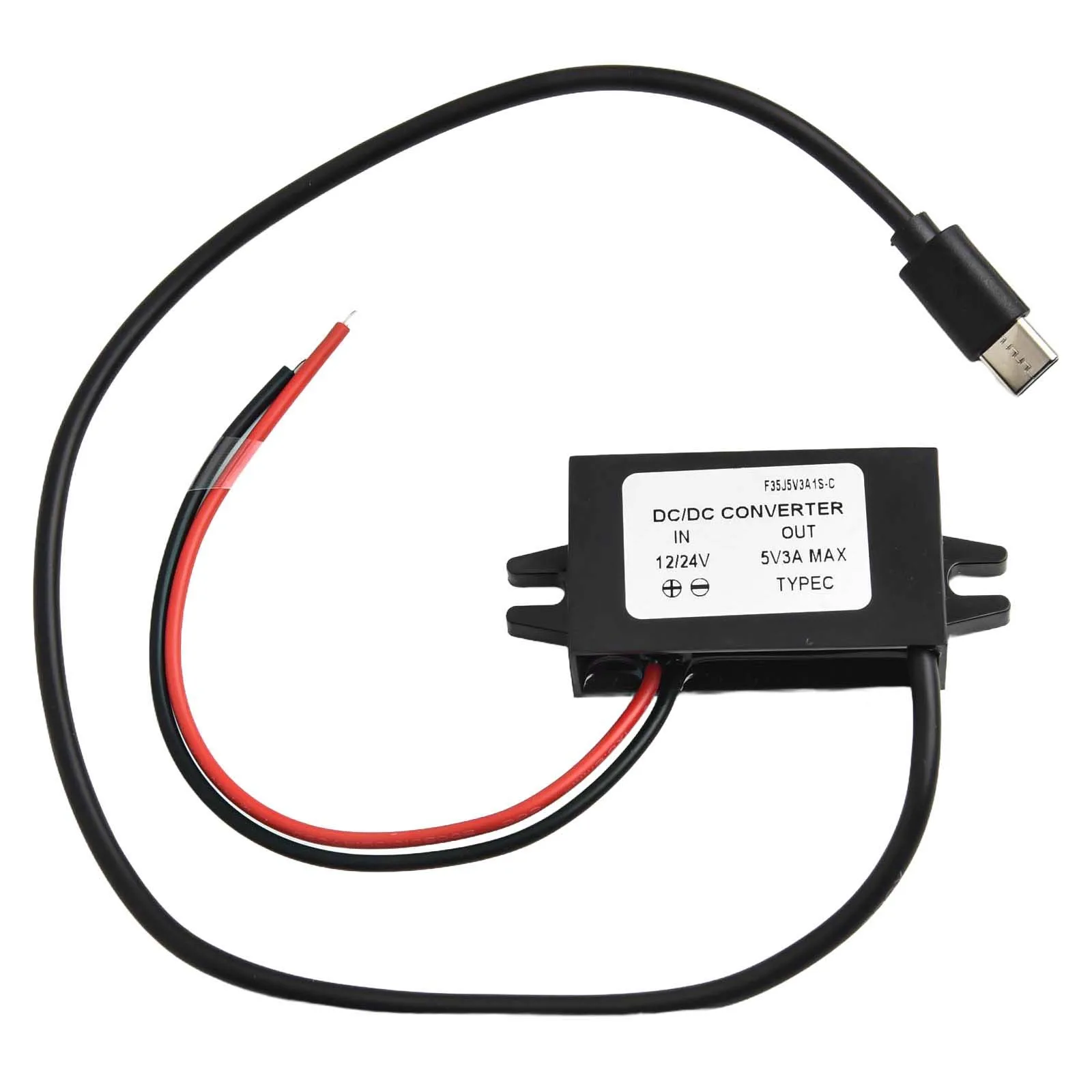 1pc 12V/24VTo5V DC-DC コンバータ USB C 5A 25 ワット DC コンバータ降圧モジュール電源充電アダプタ車のダッシュカム用