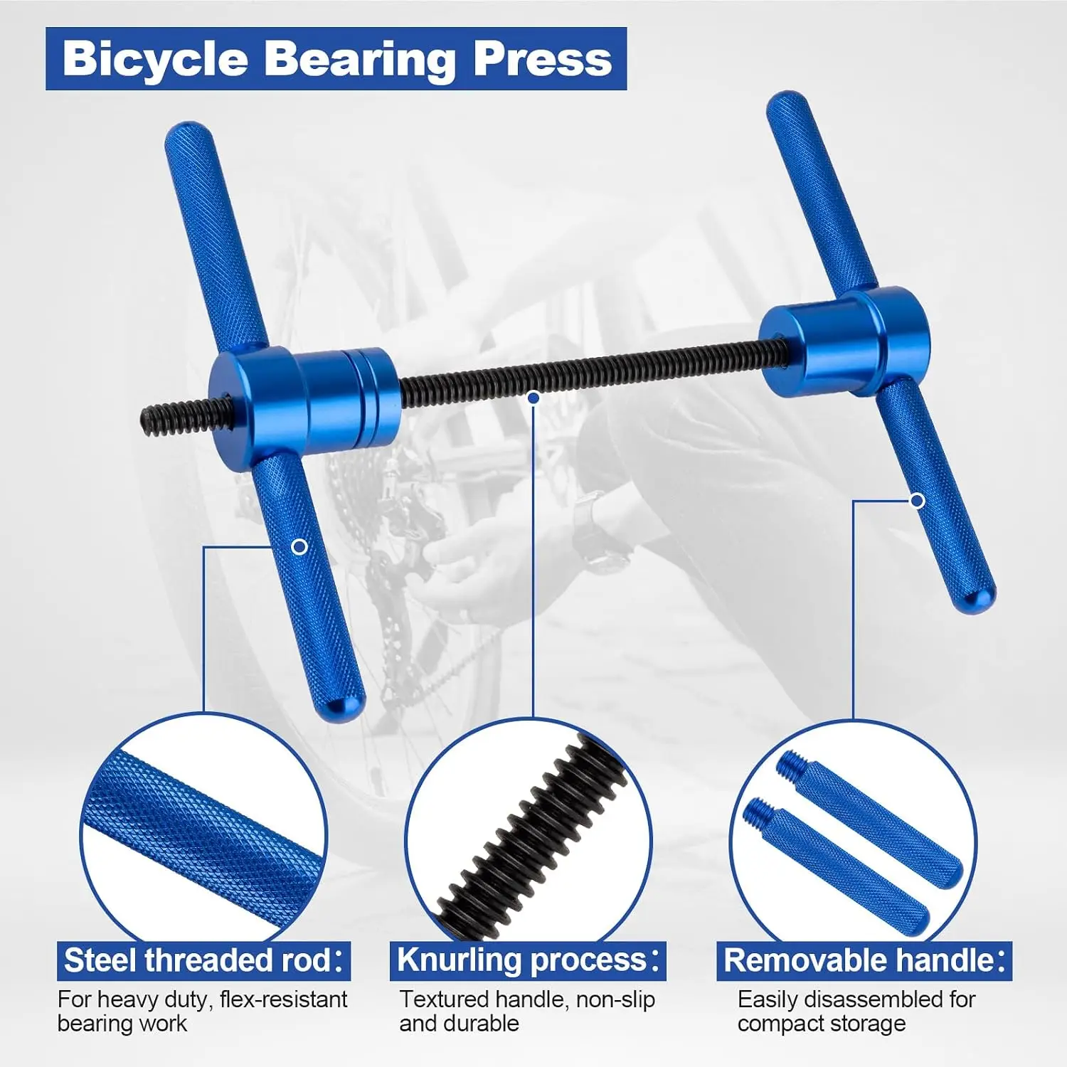 Bearing Press Kit for Bicycle Hub & Pivot, 25PCS Universal Tool