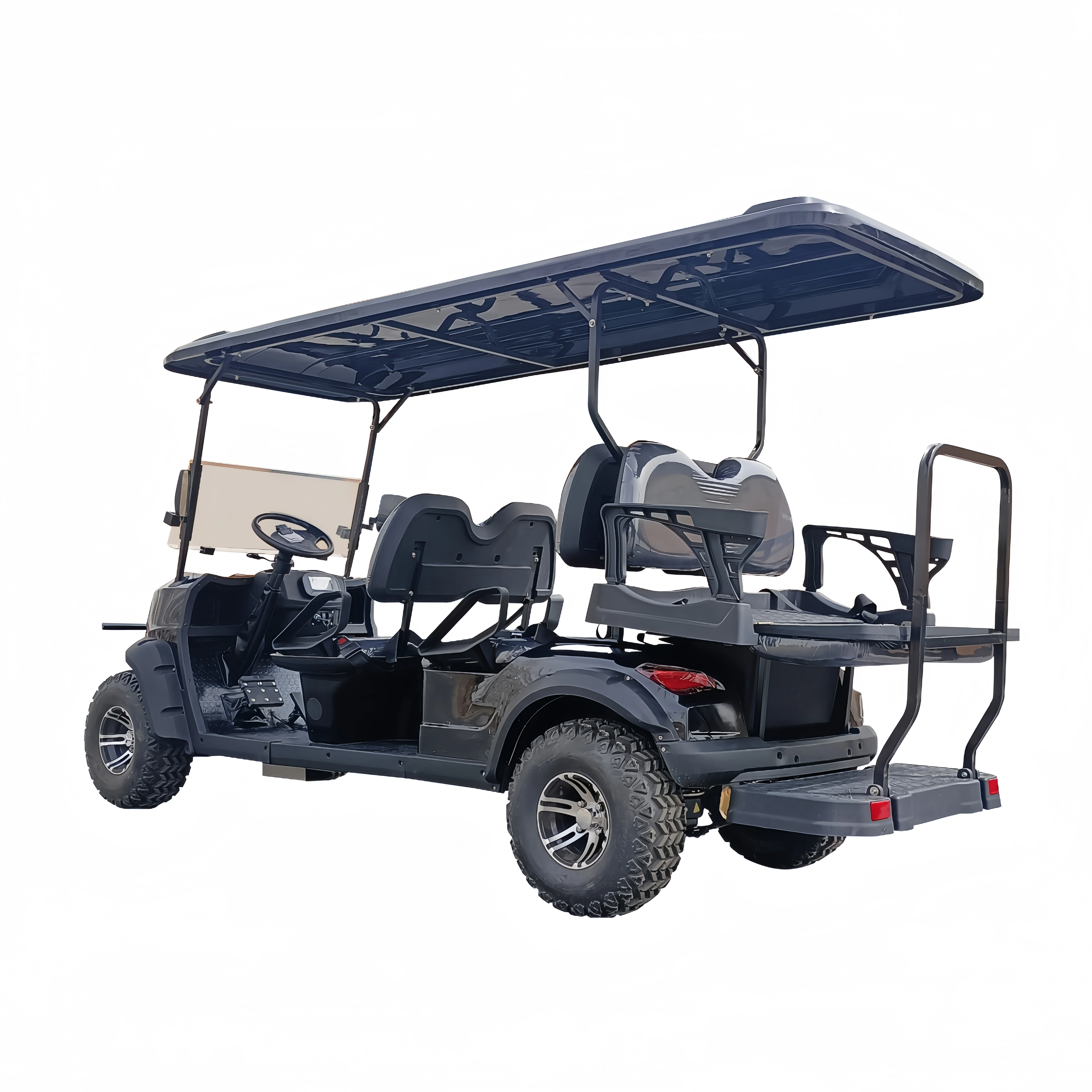 Solar Panels Custom Club Car Electric Battery Factory Price Golf Cart Golf Buggy Witb Big Tire