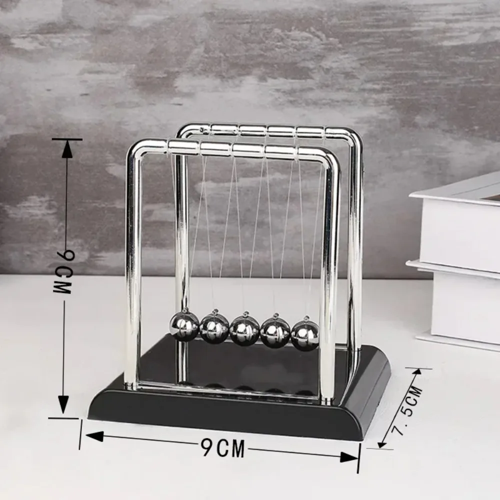 1pc New Metal Pendulum Ball Desk Table Decor Physics Science Pendulum Newton Ball Steel Balance Ball Newton's Cradle - Image 4