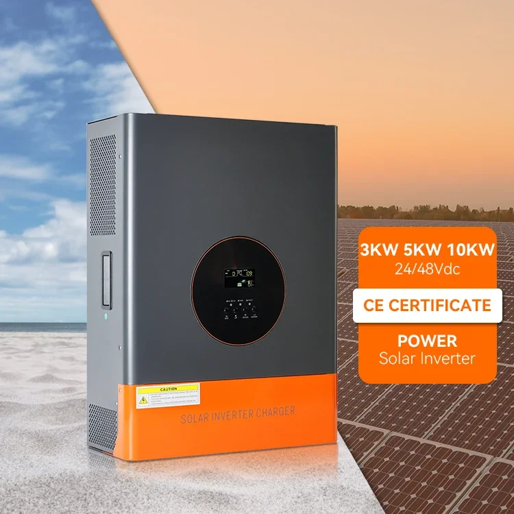 

Original brand newPow·Mr 3KW 5KW 10KW 24V 48V MPPT Solar Inverter 110V/220V Grid Tied Pure Sine Wave Solar Charger Inverter