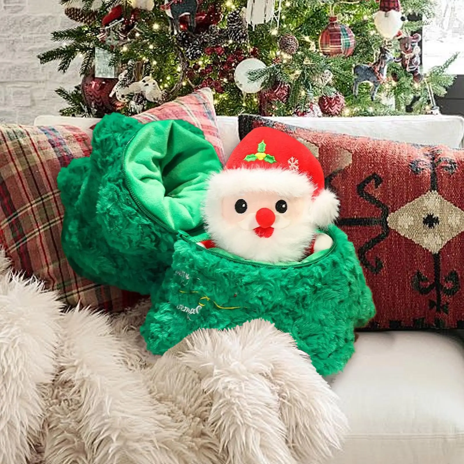 ตุ๊กตาคริสต์มาสน่ารัก ต้นคริสต์มาส ซานต้า ของตกแต่งงานปาร์ตี้ ตุ๊กตานุ่ม ของเล่นตุ๊กตาสำหรับเทศกาล สำหรับห้องนอน ห้องนั่งเล่น โรงเรียน