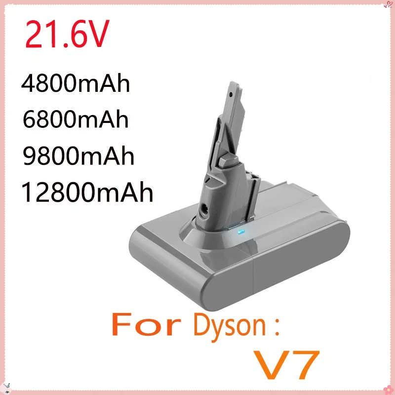 100% brand new 128000mAh 21.6V lithium battery V7 replacement suitable for Dyson Motorhead Pro Trigger V7+plush SV11 battery.*-