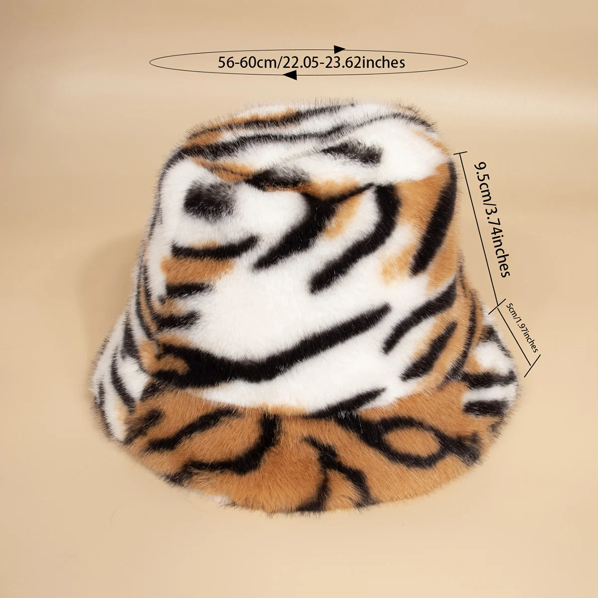 세련된 호랑이 무늬의 귀여운 유니섹스 플러시 소재 벙거 - Mens Fashion Bucket Hat 리뷰 및 가격