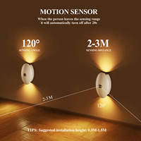 Wireless Hole Free Human Body Induction Charging LED Night Light New Minimalist Staircase Lighting Wall Light