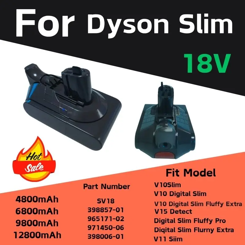 965171-02 398857-01 لـ Dyson 18V V10 Digital Slim، V10 Digital Fluffy Extra V15 Detect Digital Slim Fluffy Extra Pro V11 Slim