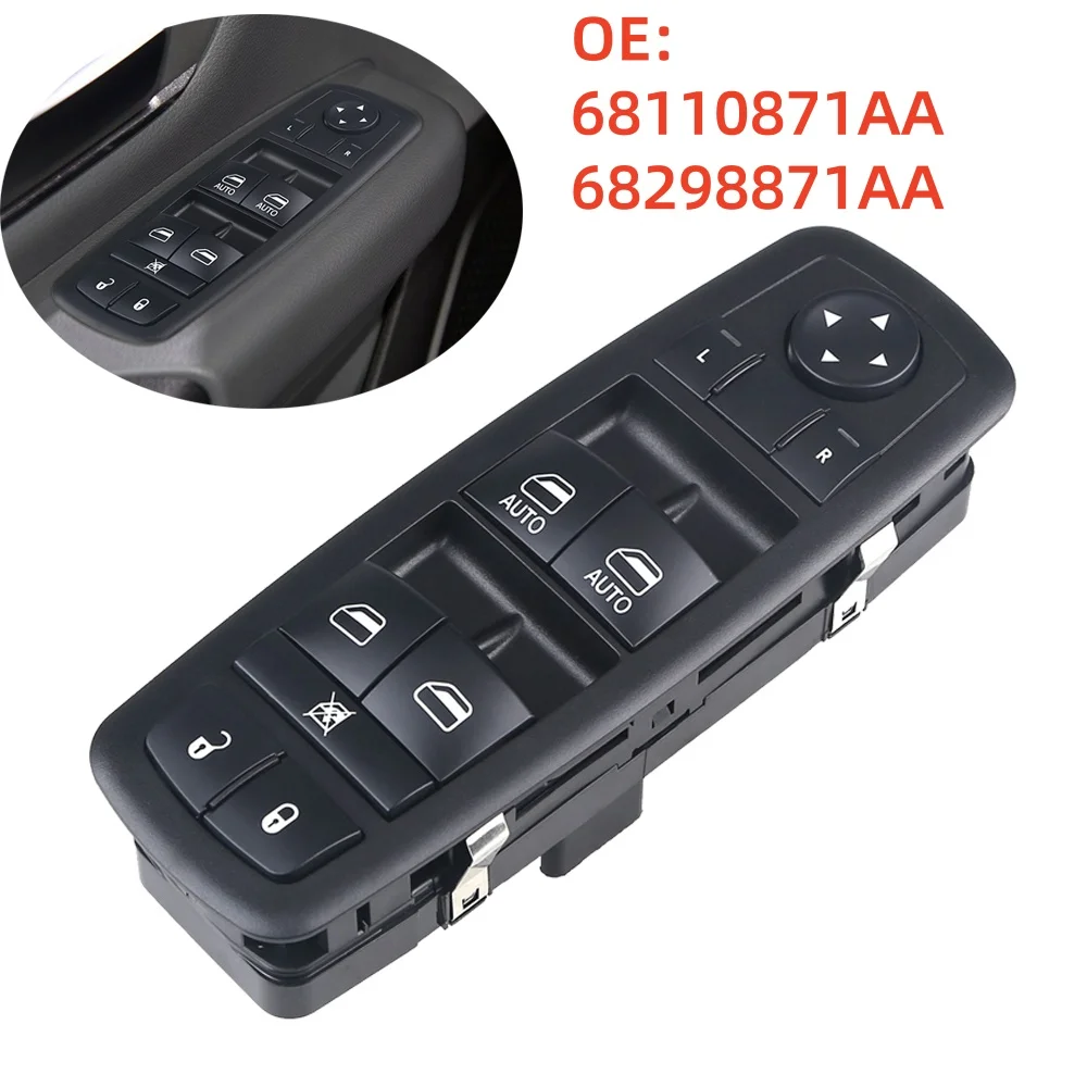 

68110871AA Window Switch For Chrysler Town & Country 3+0 Pins Master Power Window Control Switch For Dodge Grand Caravan V6 3.6L