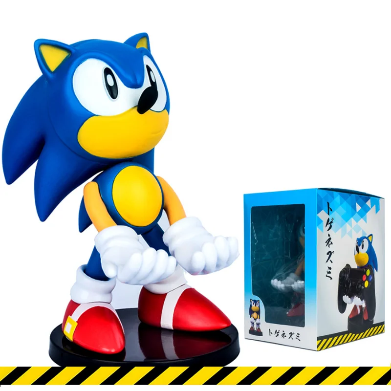 18cm Sonic The Hedgehog Action Figures Ps4 Ps5 Cartoon Gaming Controller Phone Holder Gaming Hobby Gift Color Boxes 2023