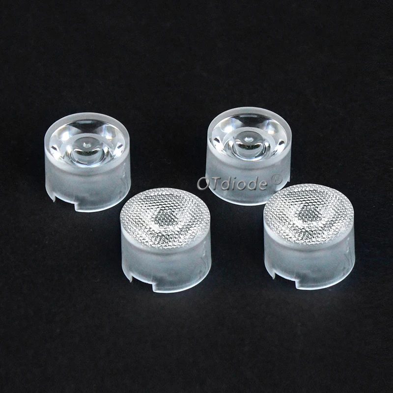 10pcs 1W 3W 5W High Power LED Lens 15mm Waterproof 20 45 90 Degree for IR CCTV LED PCB Convex Reflector Free Holder Lens