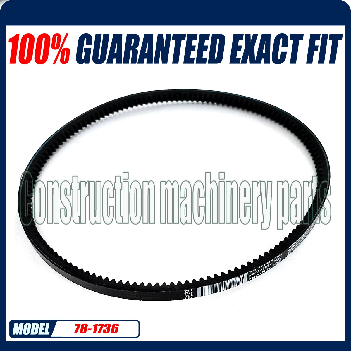 サーモキングtシリーズt-1080r-t-1200r-スペクトラム用、ヤンマーtk370-tk376用、新品1個、78-1736-781736-ベルトウォーターポンプ