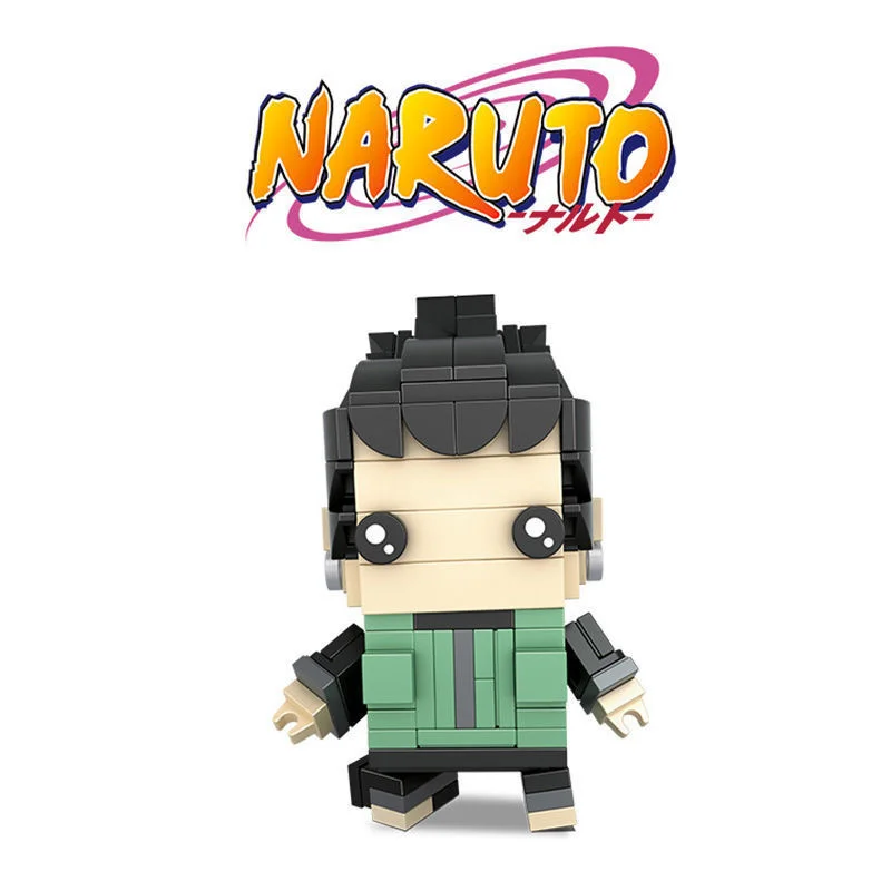 NARUTO klocki do budowy zabawki do montażu Uzumaki Sasuke Sakura Shikamaru figurka Anime ozdobna ozdoba klocki dla dzieci Puzzle prezent