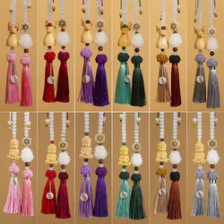 Multicolor Chinese Style Lucky Wood Carved Bodhi Buddha Statue Pendant Elk Car Hanging Accessories Xmas Gift Decor Dropshipping