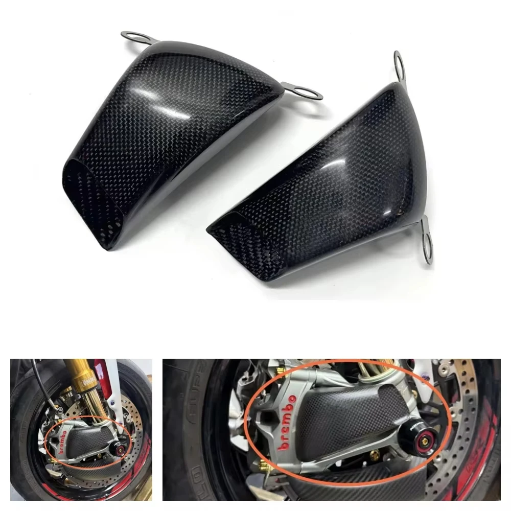 For YAMAHA YZF- R7 Carbon Fiber Caliper Radiator Cover Air Ducts Brake Cooling Heat Sink For YAMAHA YZF- R7 Accessorie