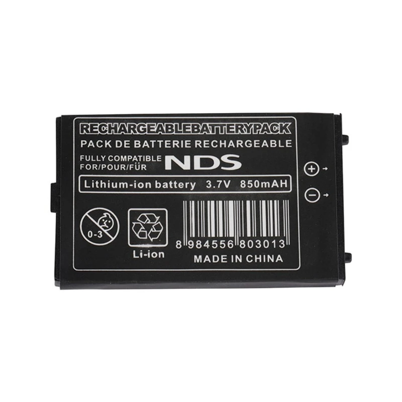 850mAh NTR-003 NDS بطارية حزمة 3.7 فولت بطاريات ليثيوم قابلة للشحن لنينتندو سويتش لعبة وحدة التحكم N DS NTR-001 خلايا داخلية