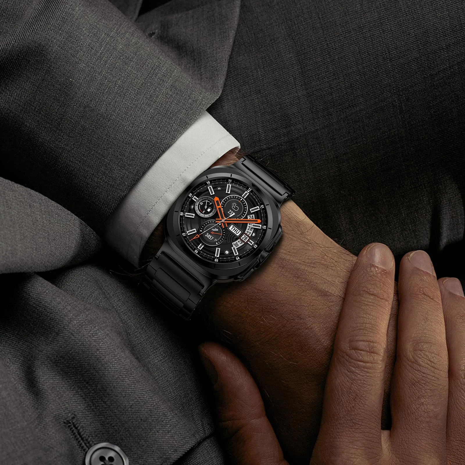 Correa de Metal de lujo para Samsung Galaxy Watch Ultra 2025, Correa de acero inoxidable, pulsera Samsung Galaxy Ultra de 47mm