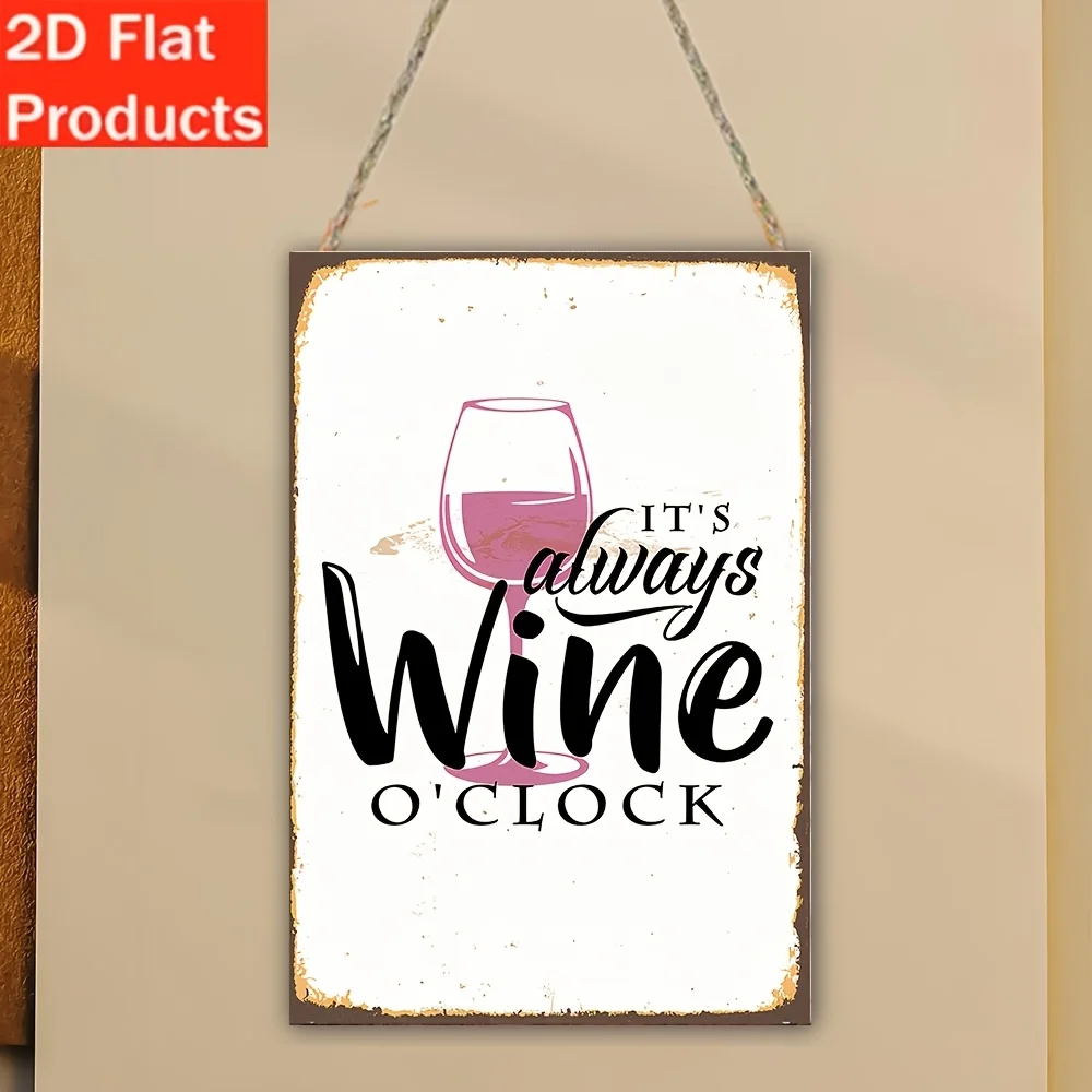 2D Flat,2D Flat Wooden Vintage Bar Humorous Sign,for Man Cave Decor Gift,
