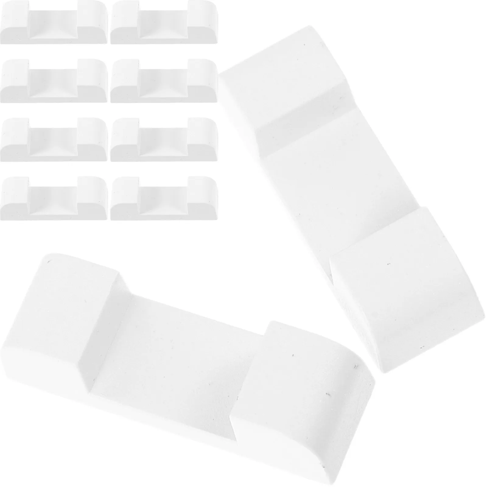 10Pcs Display Stand Bases for Jewelry Floating Frames Sturdy Plastic Holder Compact Simple Design Home Commercial Use Display