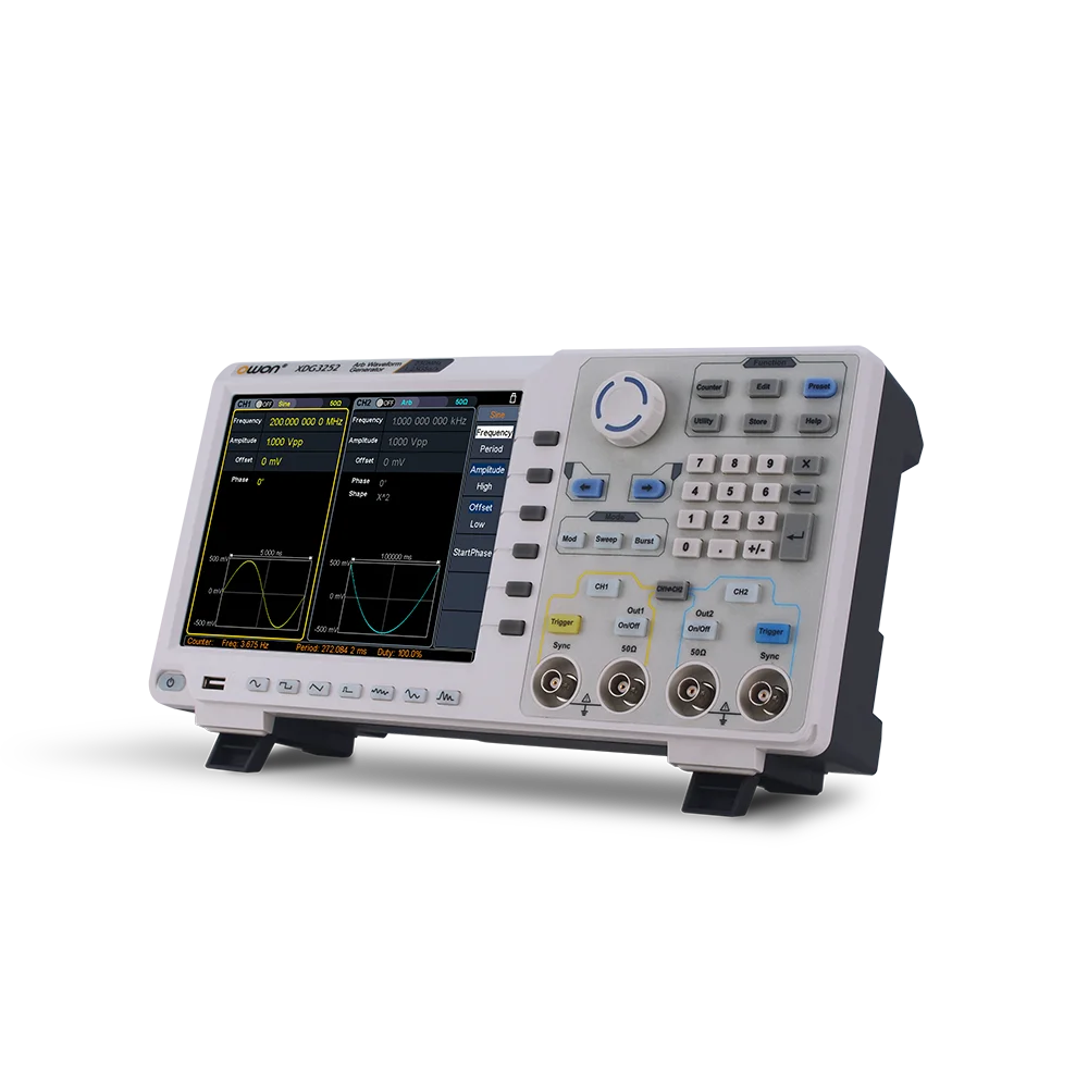 Touch Screen 2-CH 160MHz Arbitrary Waveform Generator 2 Channels High-accuracy Frequency Counter DDS Signal Generator