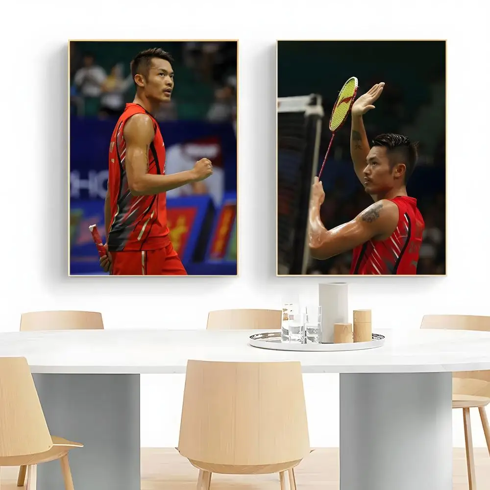 Badminton Legend L-Lin Dan Poster Wall Art Print Decorative Mural Home Decor Gift Unframed