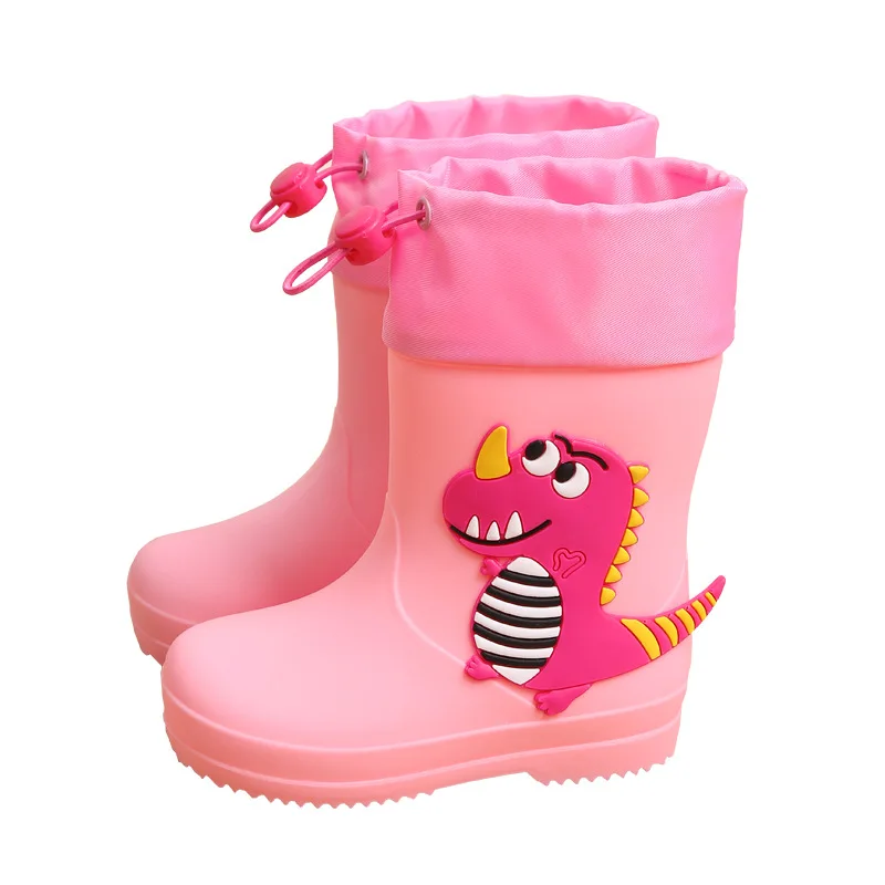 

Children's Rain Boots Cartoon Cute Dinosaur Boys Girls Students Waterproof Rain Boots Baby Kids Toddler Anti-slip Water Shoes