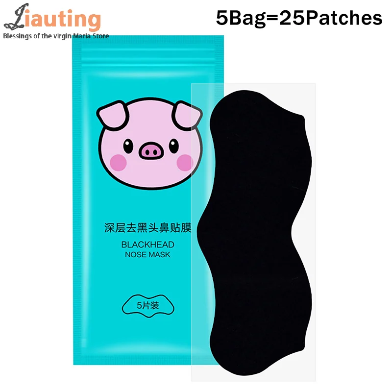 5/15/25/50 Pcs Carbone di Bambù Rimozione di Comedone Naso Poro Strisce Pulizia Profonda Dei Pori Pulito Acne Naso Cura Maschera Patch Pelle Liscia