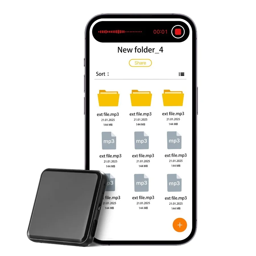 미니 스파이 디지털 음성 활성화 레코더 자석 녹음 청취 장치