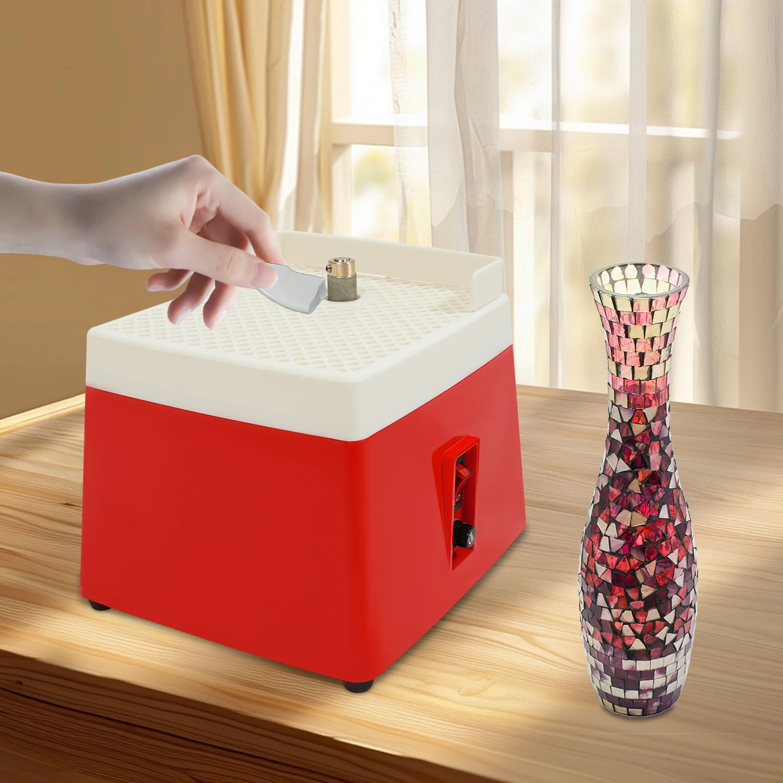 

NEW Mini Color Grinder, Cordless Rechargeable Colored Glass Grinding Tool, Diamond Glass Industrial Coloring Grinder