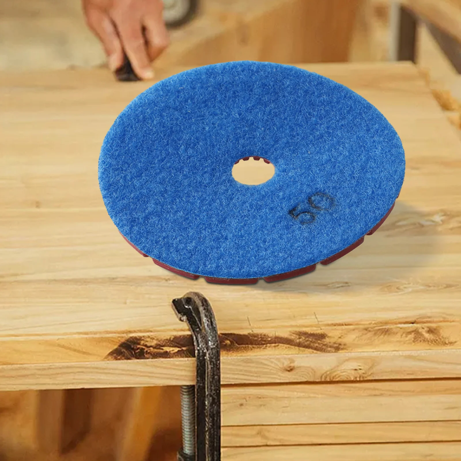 

1pc Polishing Pads 4inch Wet Dry Granite Concrete Marble Glass Stone Sanding Power Tool Accessory And Part Replacement