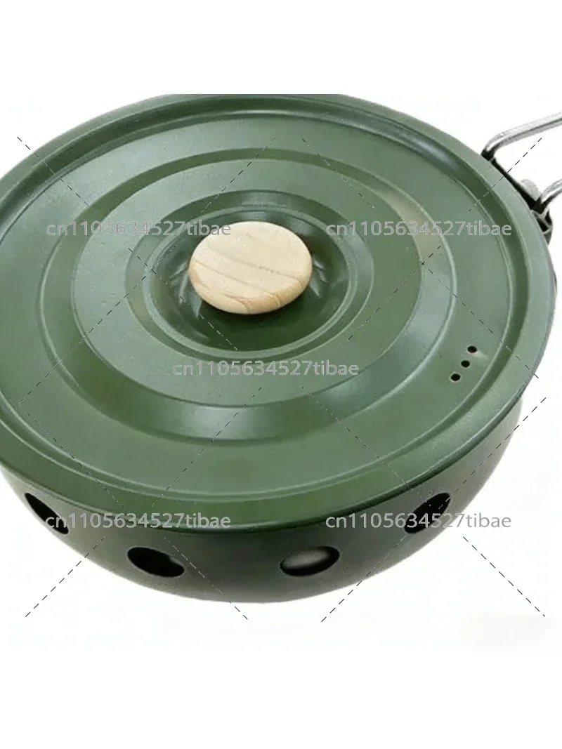 Portable Camping Gas Stove Windproof Outdoor Picnic Cooker with Non-Stick Pan