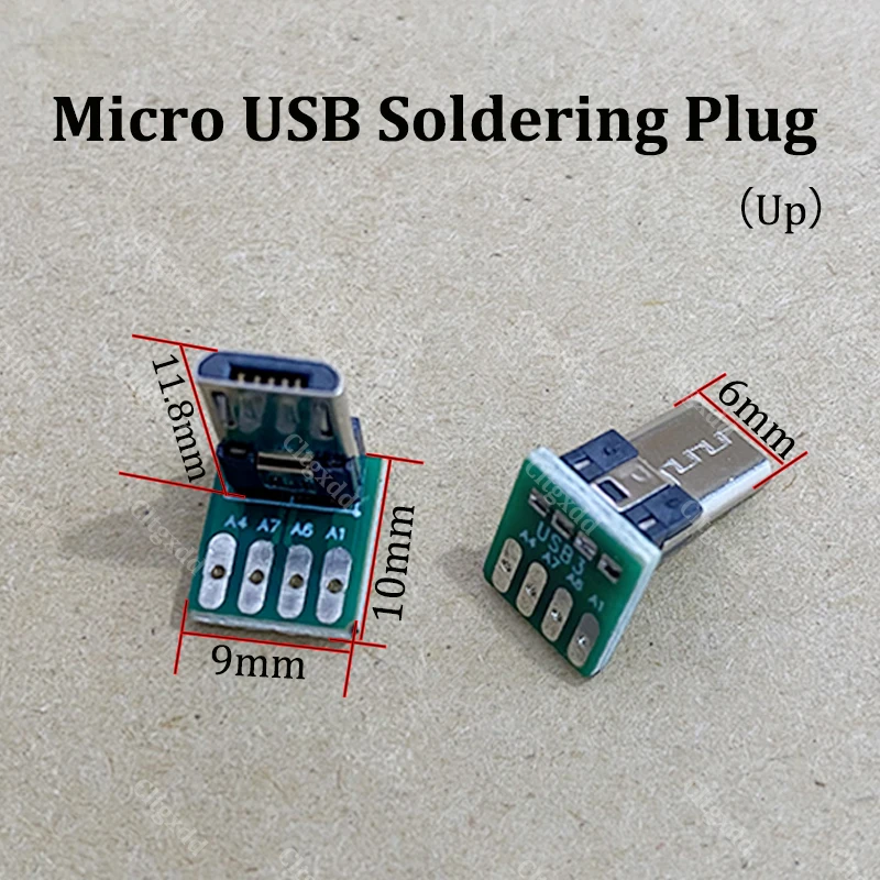 1 Stück USB 2.0 Stecker DIY Lötstecker Gerade/L-Typ Winkel Typ C Micro Stecker-Buchse-Adapter für Auto-DVR-Dashcam Daten- und Stromversorgung – Detail 14