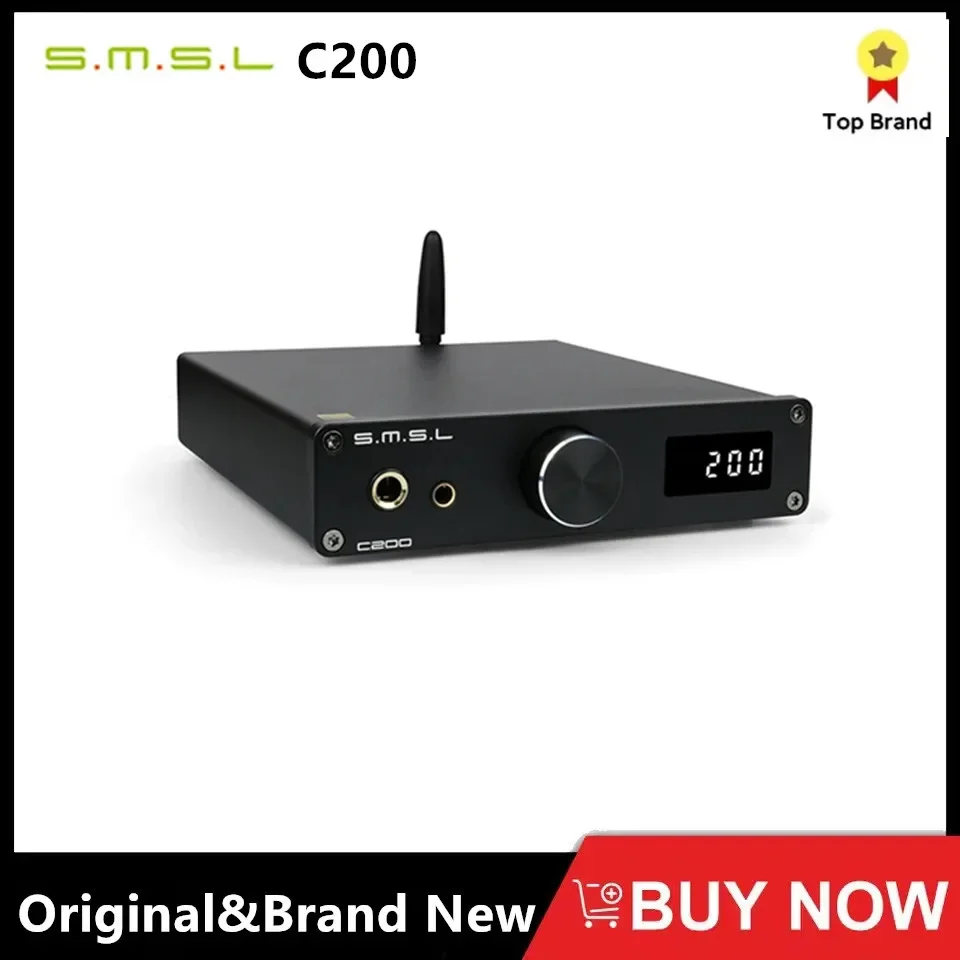 

SMSL C200 USB DAC ES9038Q2M Headphone Amp OPA1612A*4 TRS Balanced 4.4mm 6.35mm Output Bluetooth 5.1 HiFi Decoder For PS4 PS5