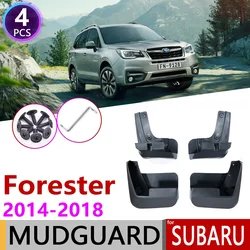 Car Front Rear Mudplap for Subaru Forester SJ 2014~2018 Fender Mud Flaps Guard Splash Flap Mudguards Accessories 2015 2016 2017