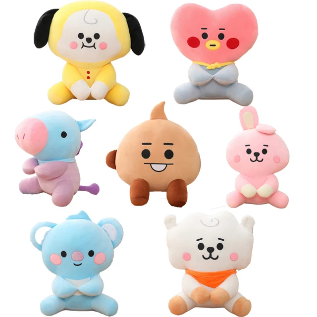 Bt21 Cooky Stuffed Animals | Bts Bt21 Cooky Plush Toys | Chimmy Bt21  Characters - 25cm - Aliexpress