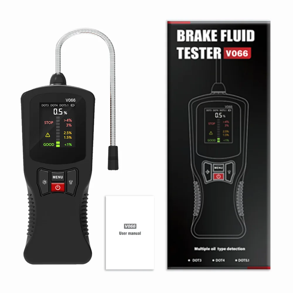 Picture 7: V066 Automotive Brake Fluid Tester High-precision Detector for DOT3/DOT4/DOT5.1 Car Brake Oil Test Tool Brake Oil Moisture Test