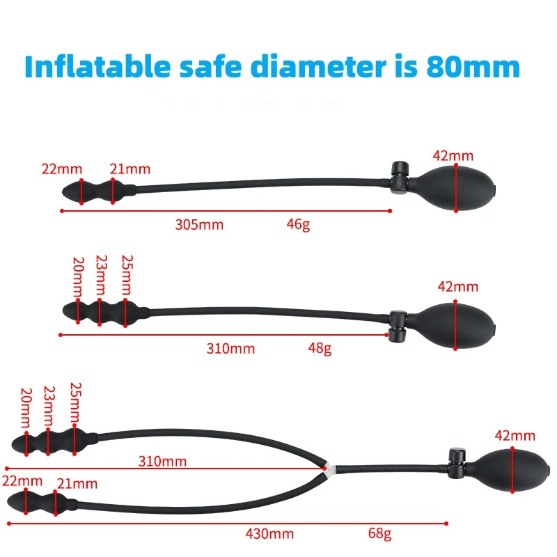 Inflatable Anal Plug Expandable Dildo Pump Butt Plug Anal Dilator Bdsm Sex Toy Gay Prostate Massage For Anus Enlargement By Pump